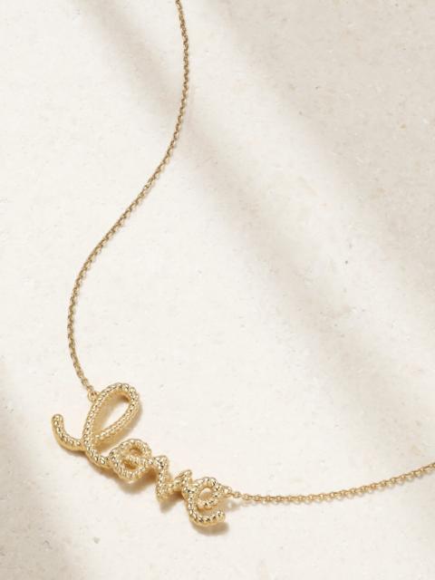 Medium Love 14-karat Gold Necklace