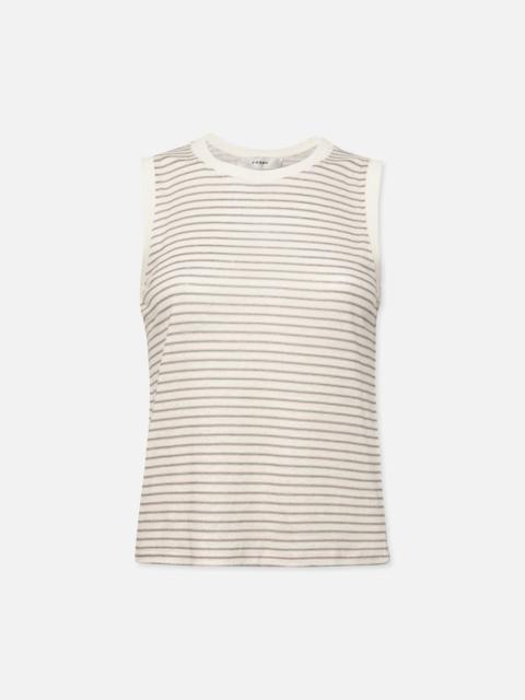 Muscle Crew Tee in Green Gem Multi