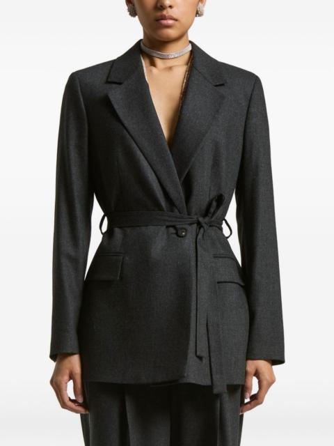 belted double-breasted jacket