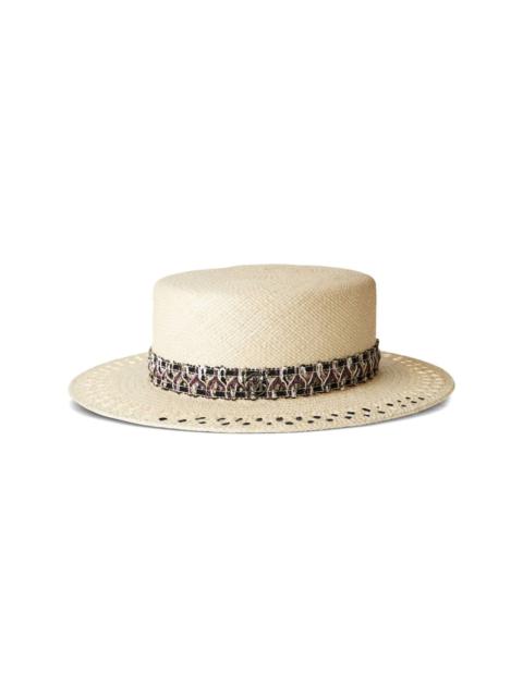 Kiki straw canotier hat