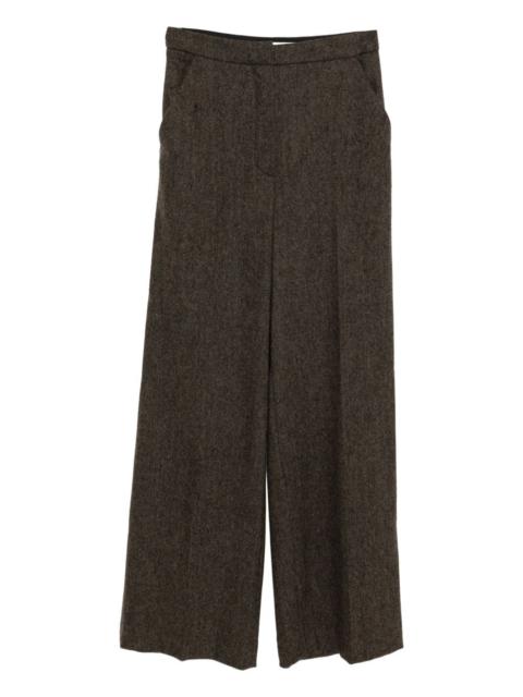 flannel tailored trousers