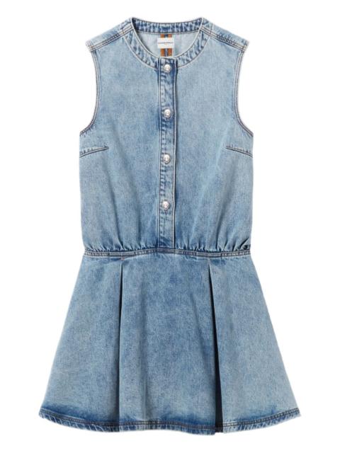 buttoned denim day dress