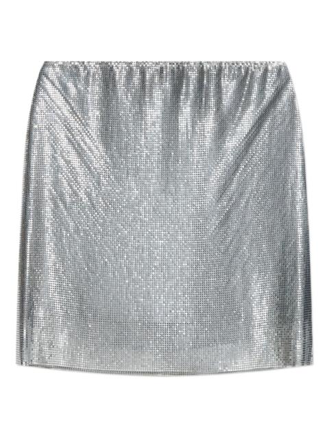 sequin-embellished mini skirt