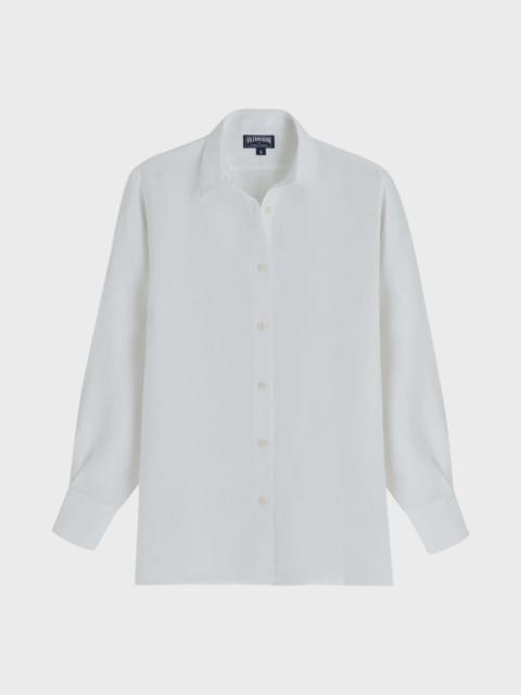Women Solid Linen Shirt- Vilebrequin x Angelo Tarlazzi