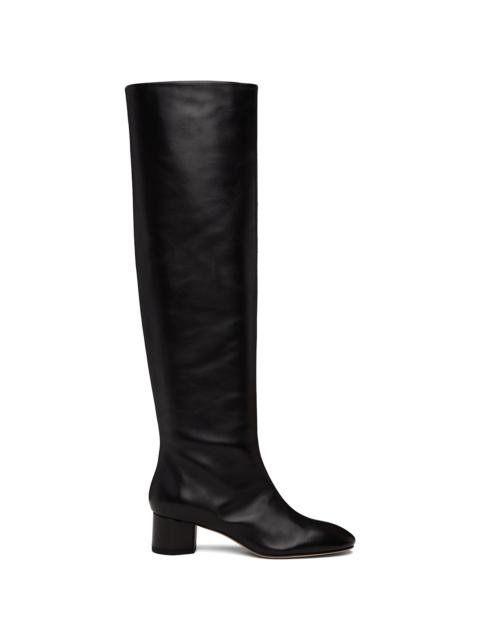 Black Willa Leather Over-Knee Boots