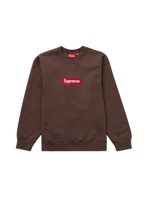 Supreme Box Logo Crewneck (FW22) Brown