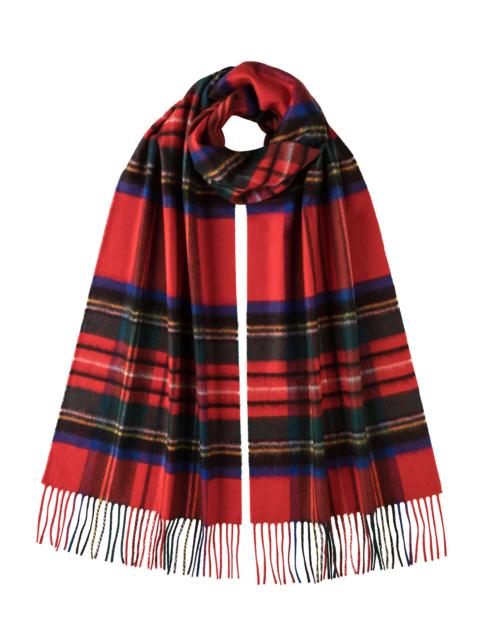 Royal Stewart Tartan Wide Cashmere Scarf