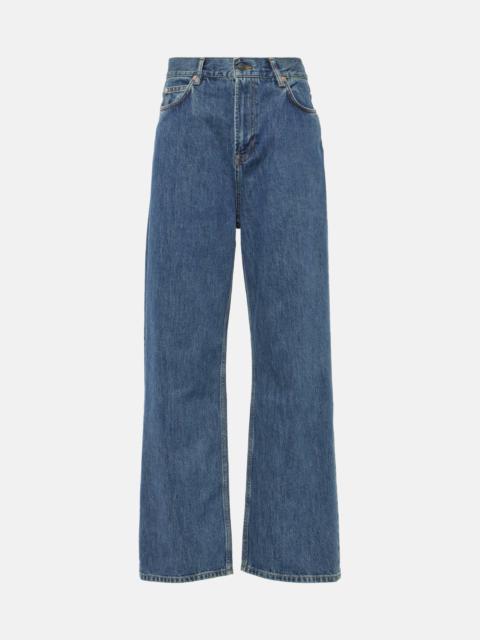High-rise straight jeans