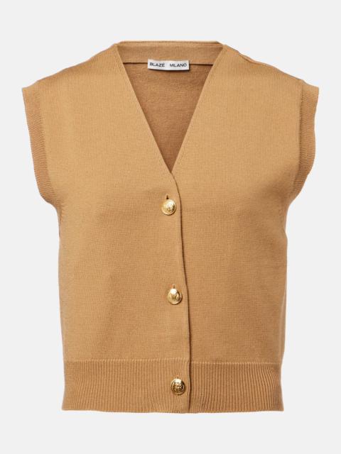 Sebright wool-blend sweater vest
