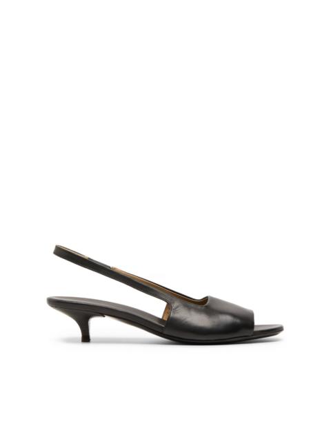 leather slingback sandals