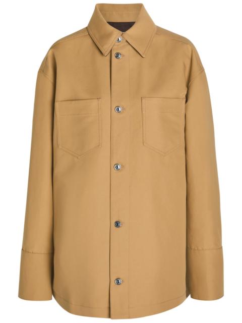 Armarium Tiberio Suede-trimmed Cotton Jacket