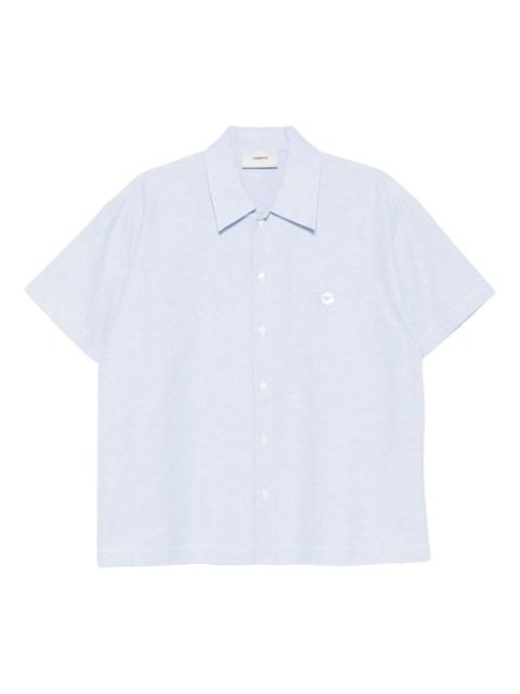 embroidered-logo short-sleeve shirt