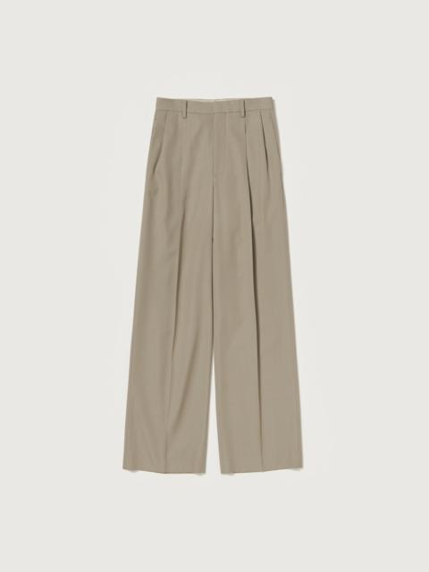 LIGHT WOOL MAX GABARDINE TWO-TUCK SLACKS