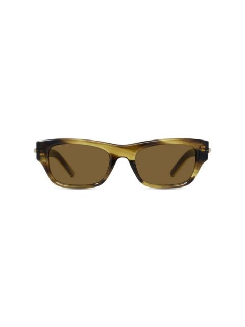 One Square-Frame Acetate Sunglasses brown