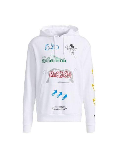 adidas originals Fangtastic Series Disney Mickey Printing Pullover White H09182