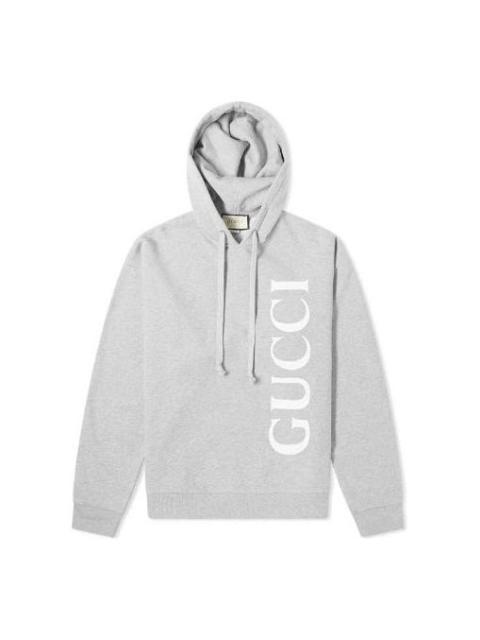 Gucci print hooded sweatshirt