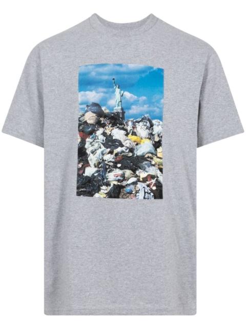 Trash photograph-print T-shirt
