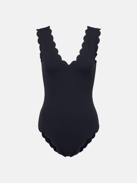Charleston scalloped reversible swimsuit