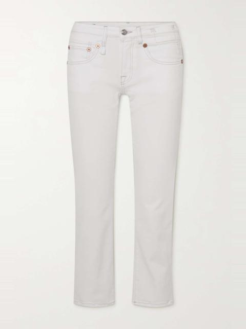 Boy cropped low-rise straight-leg jeans
