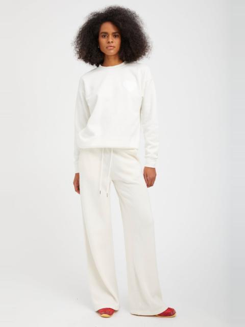 WHITE HEART SWEATSHIRT