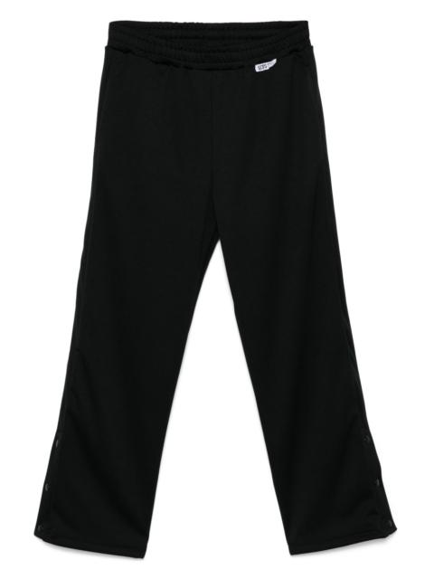 button-detail track pants