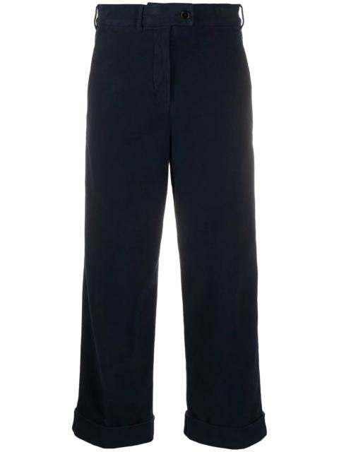 cropped wide leg trousers