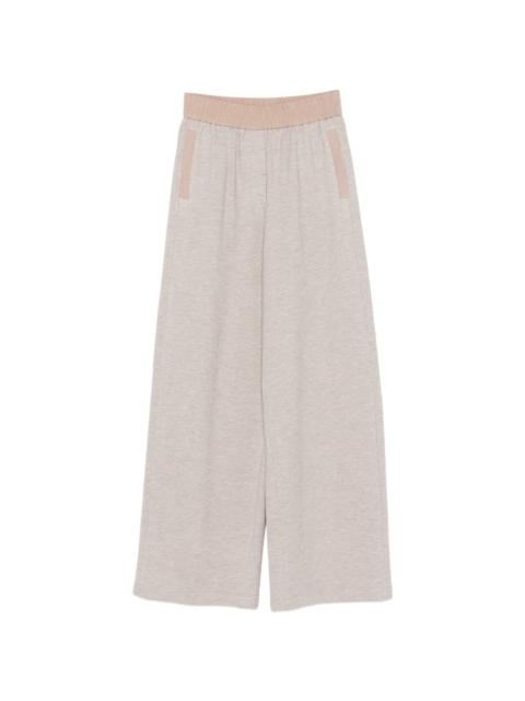 elasticated-waistband track pants