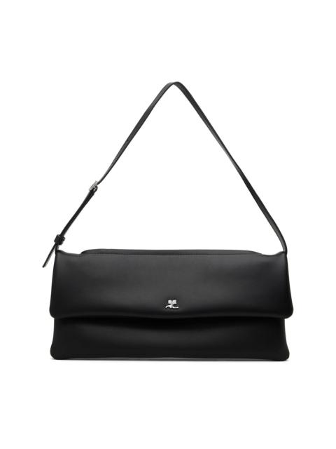 Black Cuff Leather Clutch