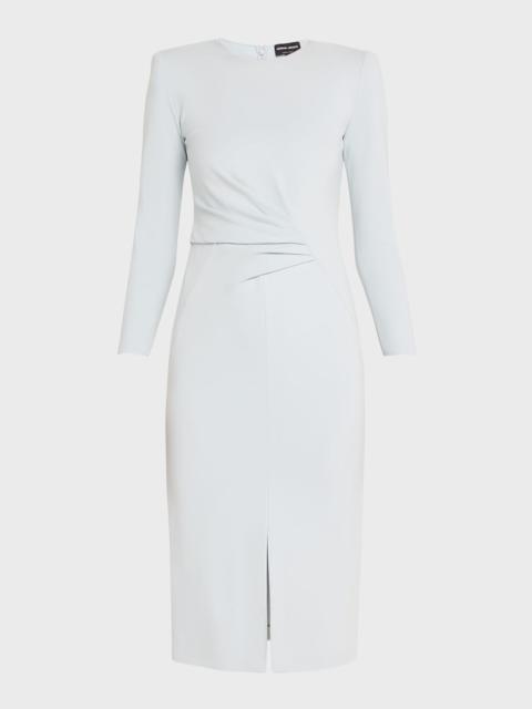 Milano Jersey Dress with Gathered Waist