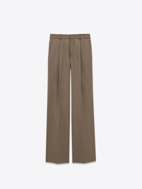 wide-leg pants in wool