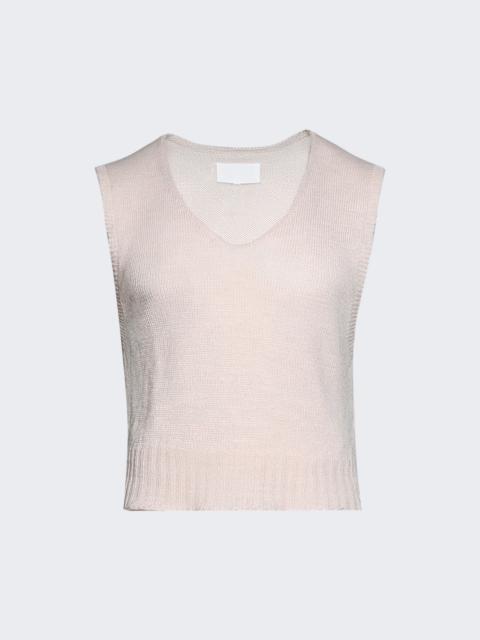 Knit Vest Pale Pink
