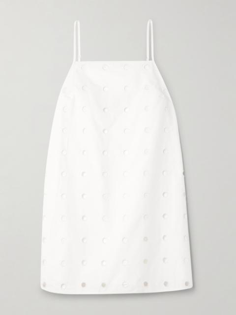 Peggy Broderie Anglaise Cotton-poplin Mini Dress