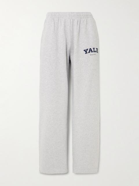 Printed Cotton-jersey Track Pants