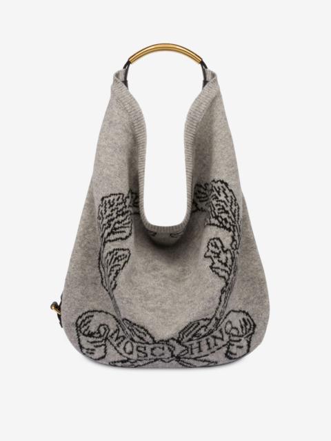 MOSCHINO HANDLE ME BAG IN SHETLAND