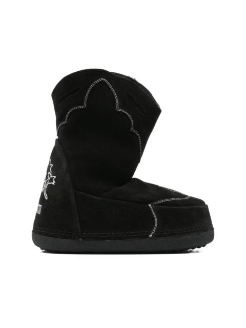suede cowboy boots