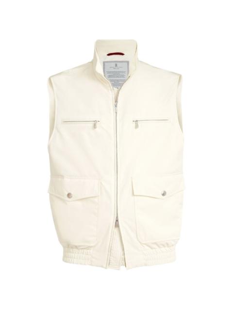 bonded padded gilet
