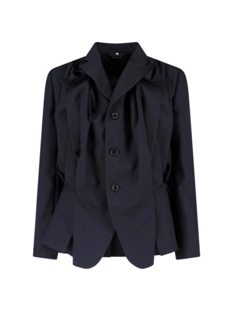 PLEATED BLAZER