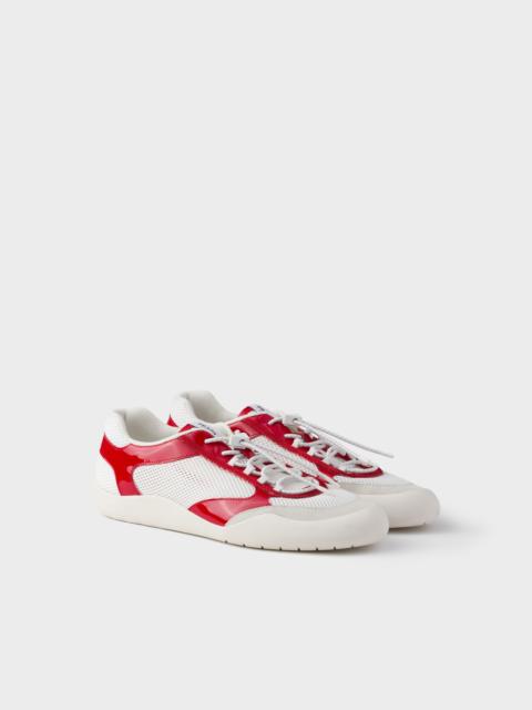 Speedrock patent leather and mesh fabric sneakers