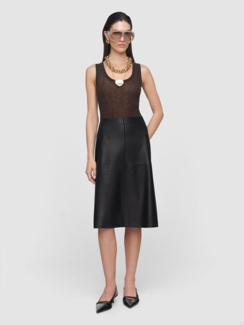 Niven Soft Nappa Leather Skirt