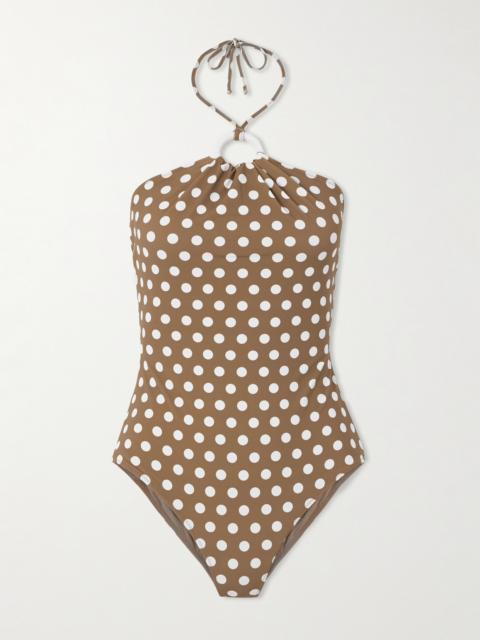 Avalon Polka-dot Halterneck Swimsuit