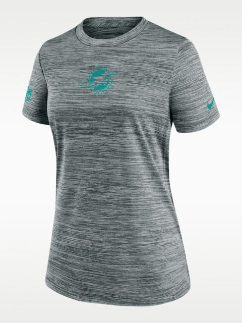 Miami Dolphins Sideline Team Issue Velocity Women's Nike Dri-FIT NFL T-Shirt