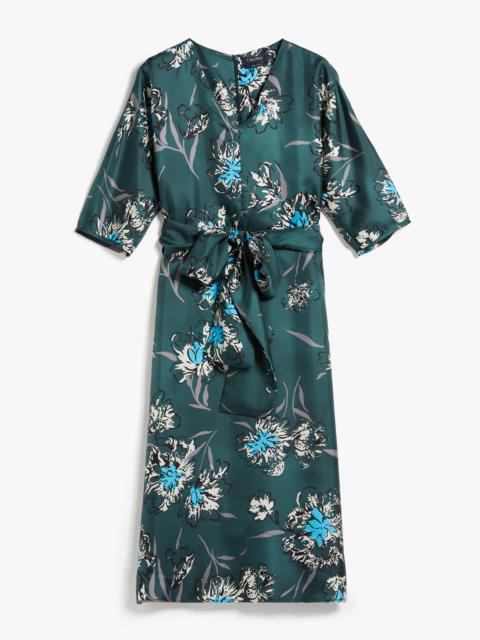 FLERES Printed silk dress