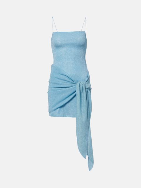 Lumière gathered minidress