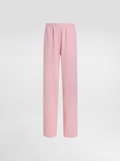 Jersey jogging pants with DG logo embroidery