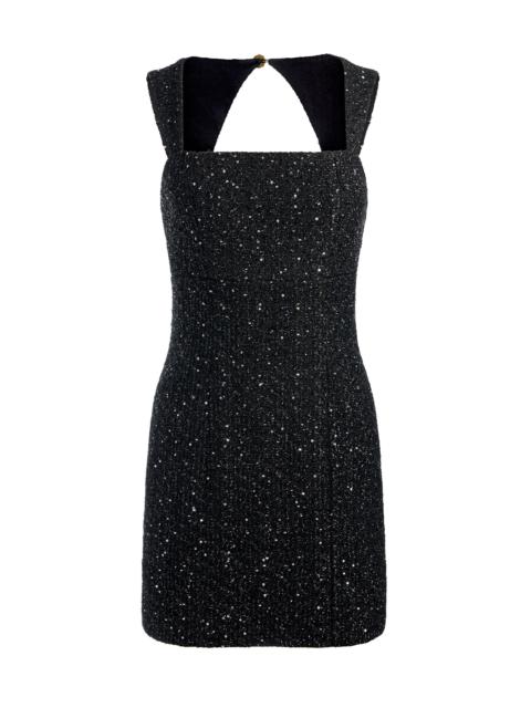 KERIA EMBELLISHED TWEED MINI DRESS