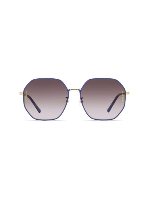 165SLB square-frame visetos-print sunglasses