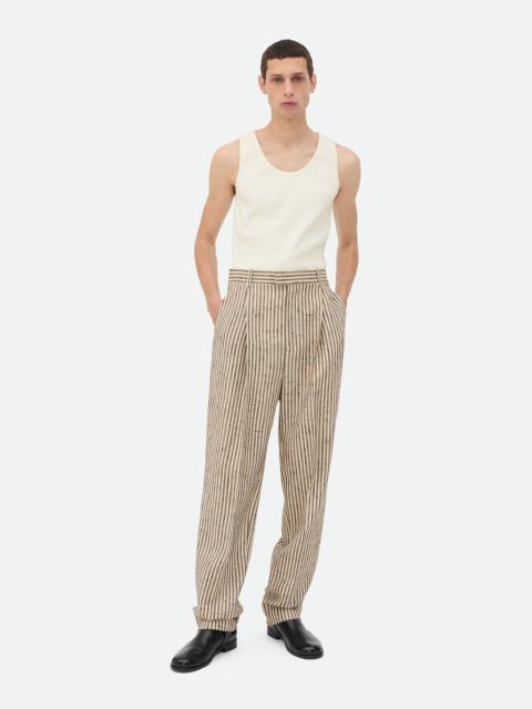 Knotted Viscose And Silk Trousers