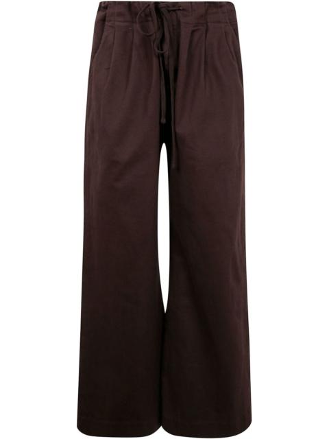 Cinch wide-leg trousers