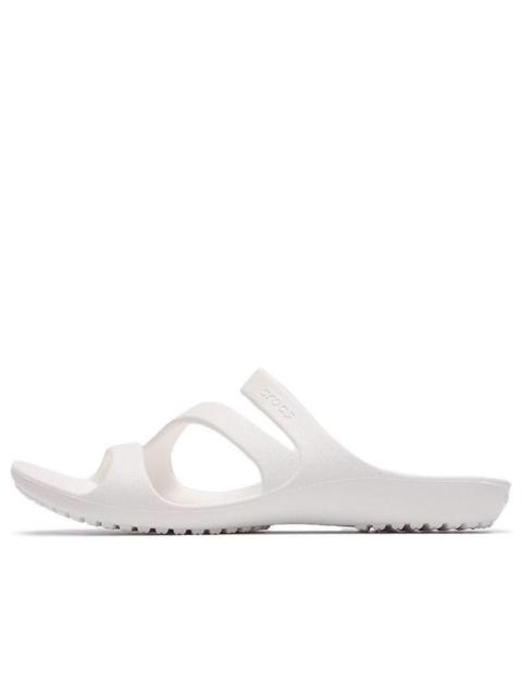 (WMNS) Crocs White Slippers 206756-100