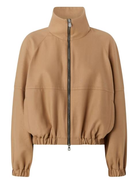 funnel-neck jacket